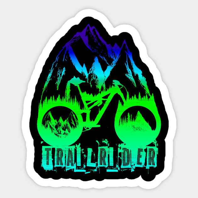 Trailrider Sticker by Bongonation